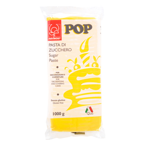 Pasta di zucchero POP 1 kg gialla