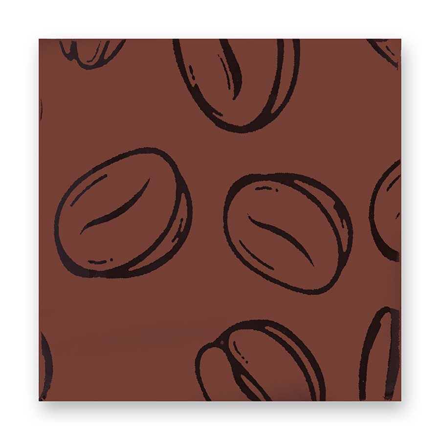 Quadrato chablon in cioccolato fondente