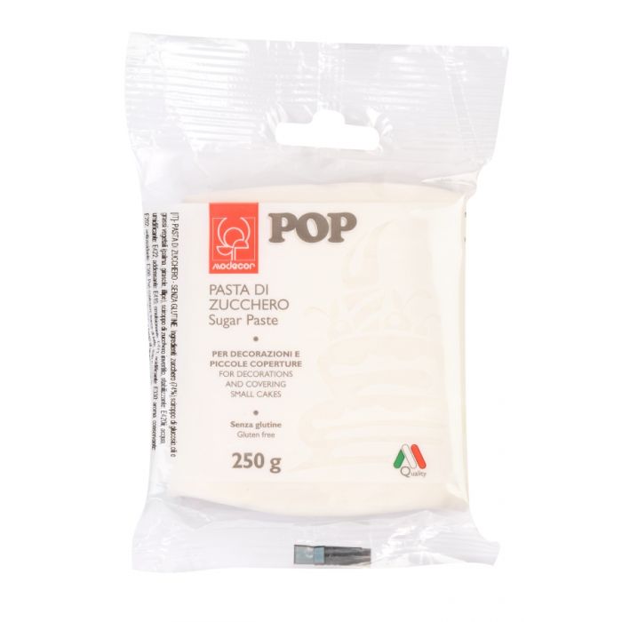 Modecor  Pasta di zucchero POP 250 g bianca