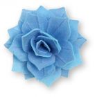 Wafer flower - Puffed rose colour light blue