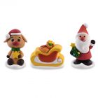 Soggetti in zucchero - Kit Natale con slitta e renna
