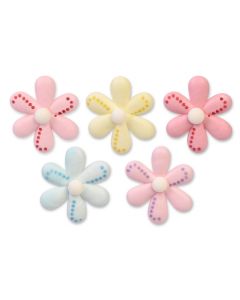 DECORATED SUGAR FLOWERS (5COL)