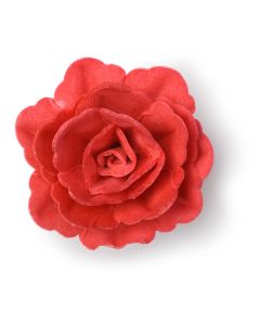 Wafer flower - Chinese rose in red colour