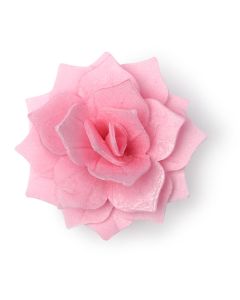 Wafer flower - Puffed rose colour pink
