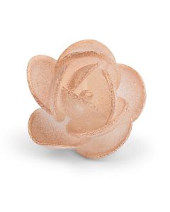 Fiori in cialda - Rosa Flavia bianca glitterata oro