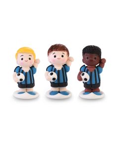 Soggetti in zucchero - Calciatori nero azzurri