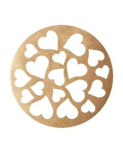 Monoshape Golden Touch - Tondo cuori