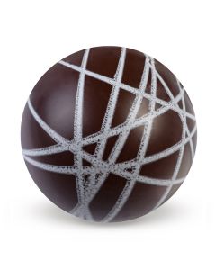 Sfera media 3D in cioccolato fondente
