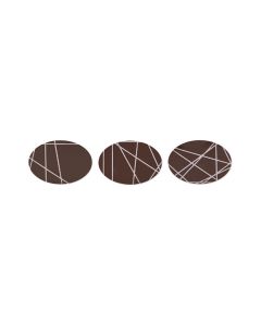 Mini kit tondo e ovale in cioccolato fondente