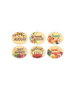 Targhetta in cioccolato bianco - Auguri