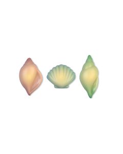 Decorazioni in blister in cioccolato bianco - Shells
