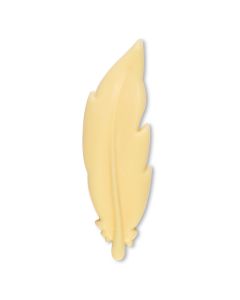 Decorazioni in blister in cioccolato bianco - Piuma