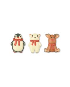 SET ARTIC ANIMALS WHITE CHOC (3MOD)